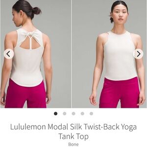 Lululemon Modal Silk Twist-Back Yoga Tank Top
Bone Tan 2023 Style Number: W1DZES